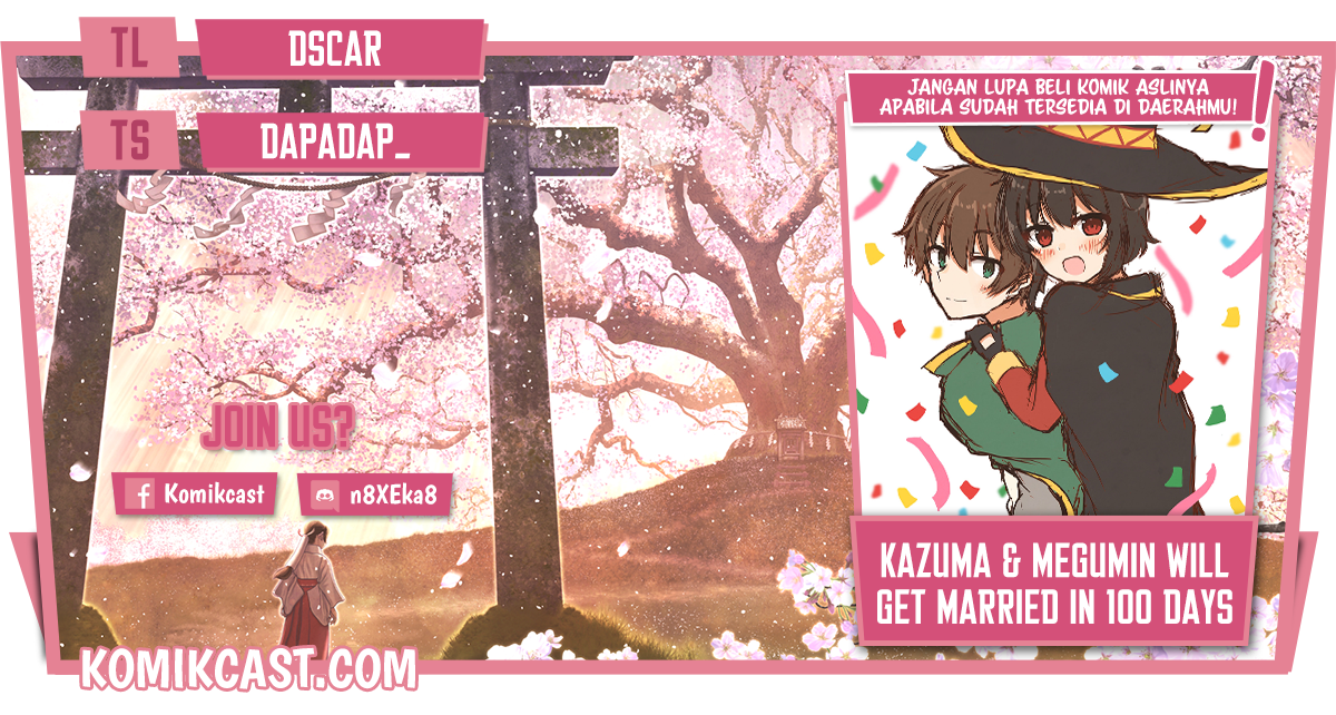 Kono Subarashii Sekai ni Shukufuku wo! – KazuMegu will get married in 100 days Chapter 29 Gambar 1