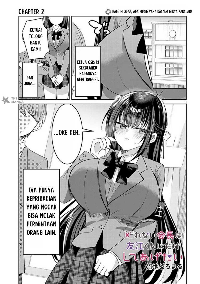 Kotowarenai Kaichou wa Tomoe-kun ni Dake shite Agetai Chapter 02 Gambar 2