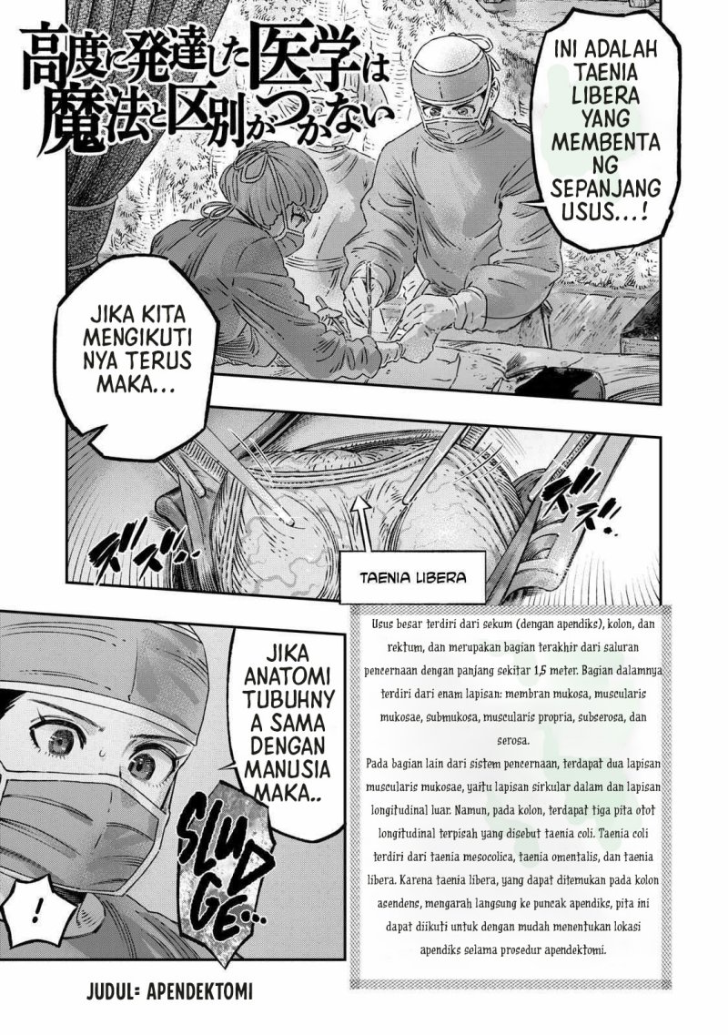Koudou ni Hattatsu Shita Igaku wa Mahou to Kubetsu ga Tsukanai Chapter 18 Gambar 1