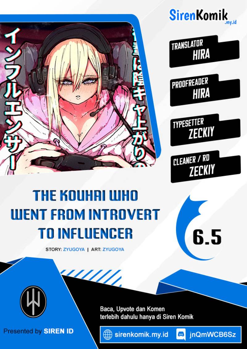 Kouhai wa Inkya Agari no Infuruensaa Chapter 06.5 Gambar 1