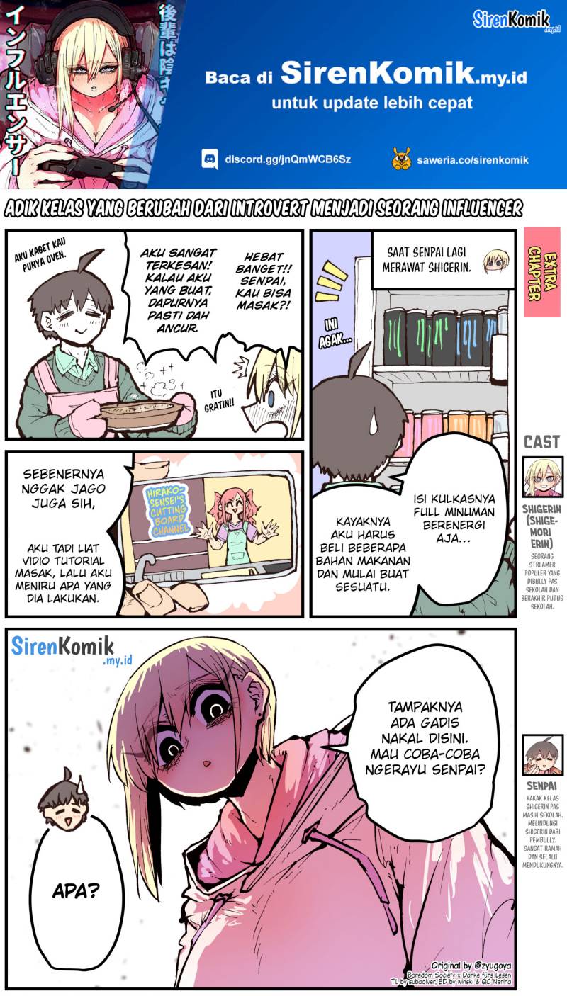 Kouhai wa Inkya Agari no Infuruensaa Chapter 06.5 Gambar 2