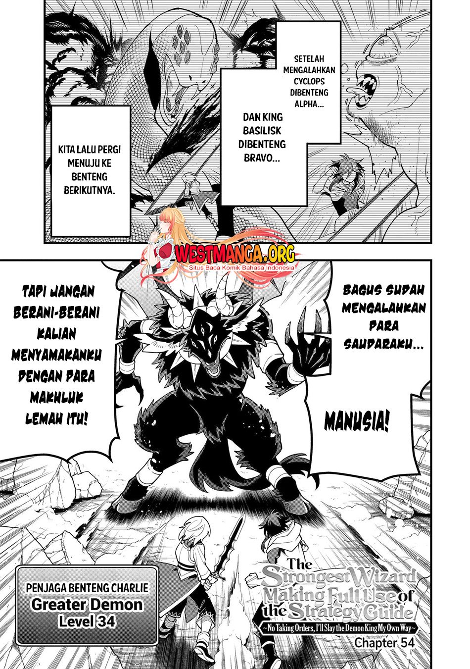 Kouryakuhon o Kushi Suru Saikyou no Mahoutsukai ~”meirei sa sero” to wa Iwa Senai Oreryuu Mao Tobatsu Saizen Ruuto ~ Chapter 54 Gambar 4
