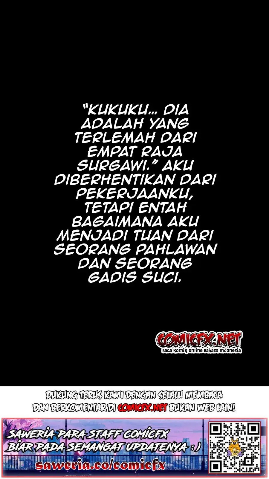 “Kukuku… He is the weakest of the Four Heavenly Monarchs.” I was dismissed from my job but somehow I became the master of a hero and a holy maiden. Chapter 01 Gambar 3