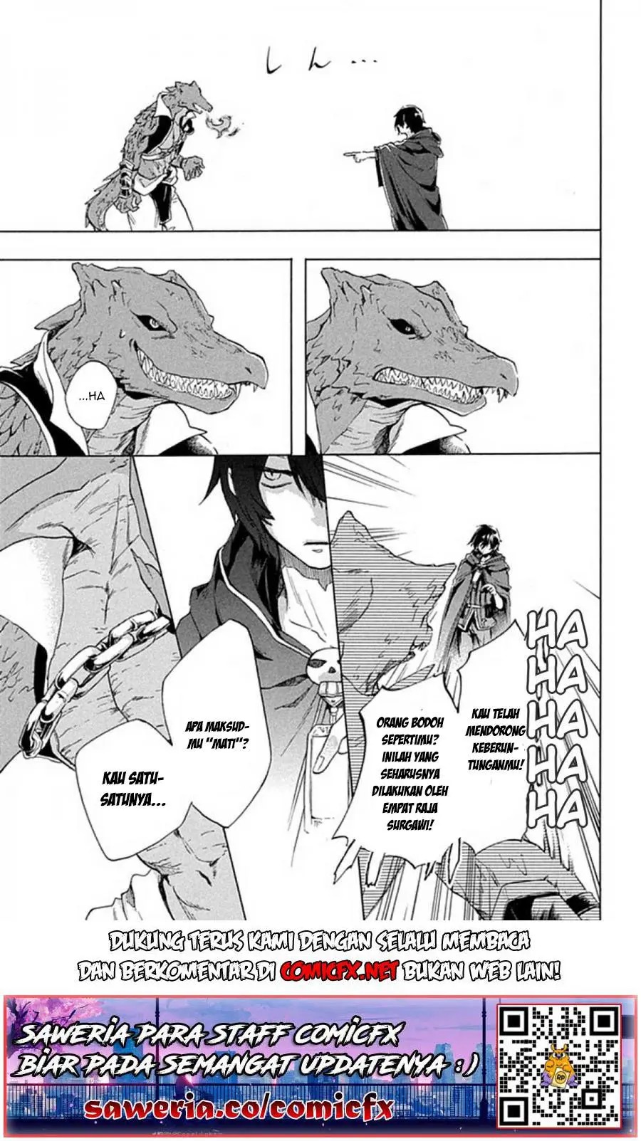 “Kukuku… He is the weakest of the Four Heavenly Monarchs.” I was dismissed from my job but somehow I became the master of a hero and a holy maiden. Chapter 01 Gambar 16