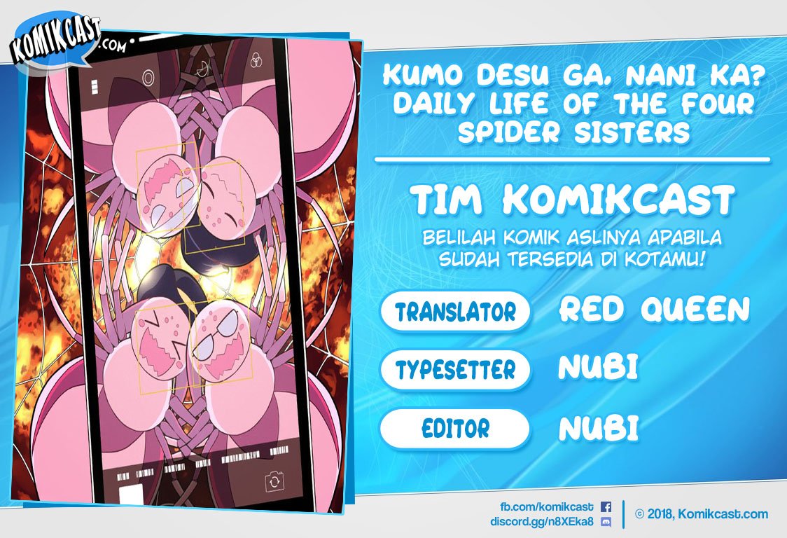 Kumo Desu ga, Nani ka? Daily Life of the Four Spider Sisters Chapter 25 Gambar 1