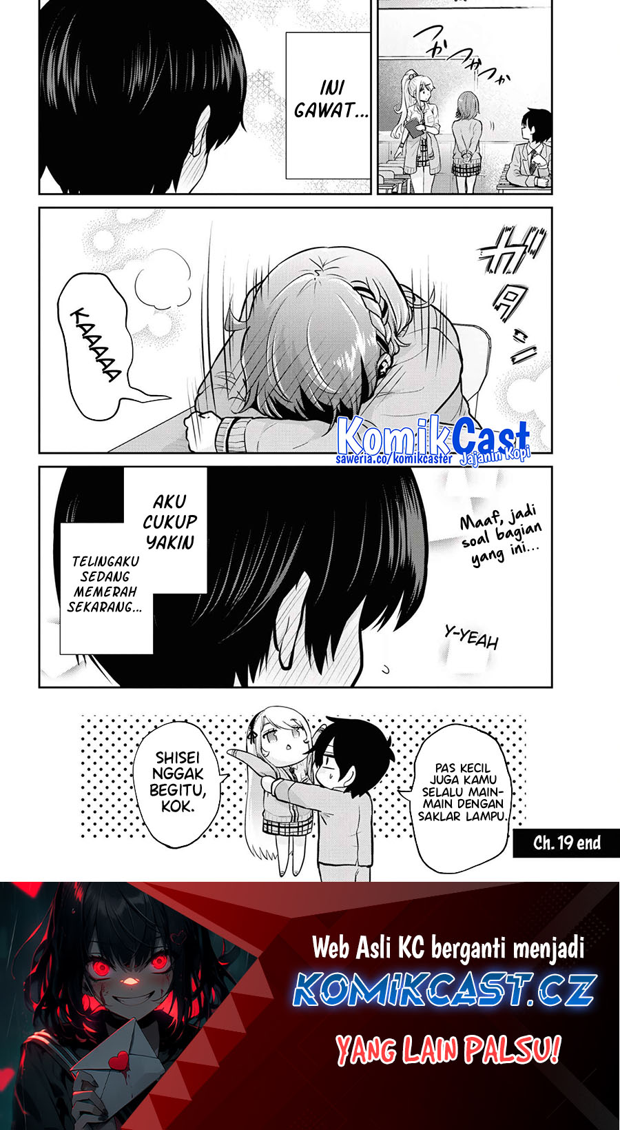 Kurasu no Daikirai na Joshi to Kekkon Suru Koto ni Natta Chapter 19.2 Gambar 20