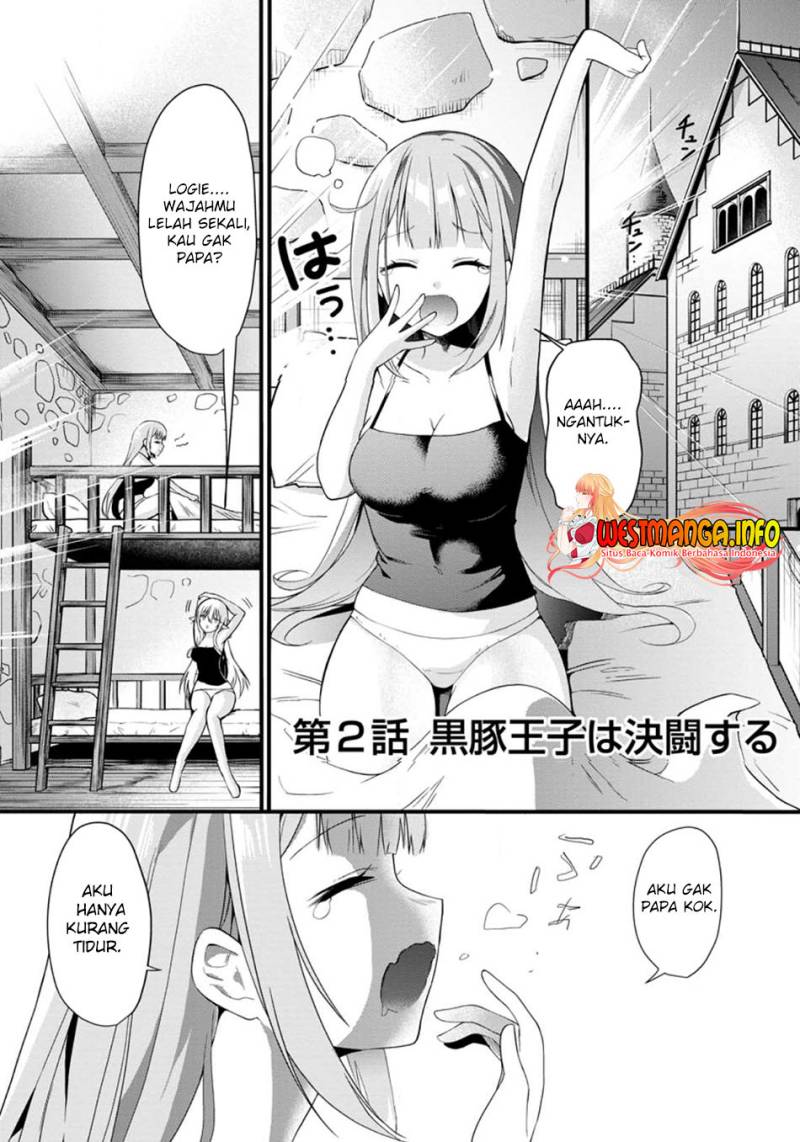Kurobuta Ouji wa zense o omoidashite kaishin suru akuyaku kyara ni tensei shitanode shibou endo kara nigete itara saikyou ni natte ita Chapter 02 Gambar 4