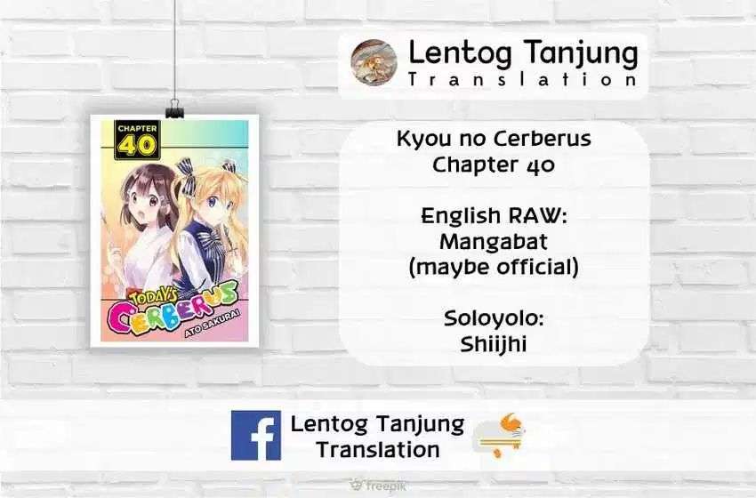 Kyou no Cerberus Chapter 40 Gambar 1