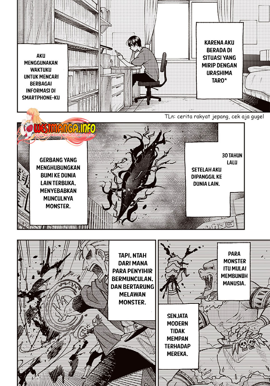 Kyuuseishu (MESHIA) ~Isekai wo Sukutta Moto Yuusha ga Mamono no Afureru Genjitsu Sekai wo Musou suru~ Chapter 02 Gambar 13