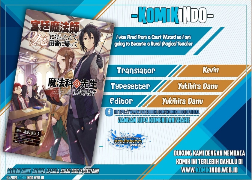 Kyuutei Mahou-shi Kubi ni Nattande, Inaka ni Kaette Mahou-ka no Sensei ni Narimasu Chapter 01.2 Gambar 1