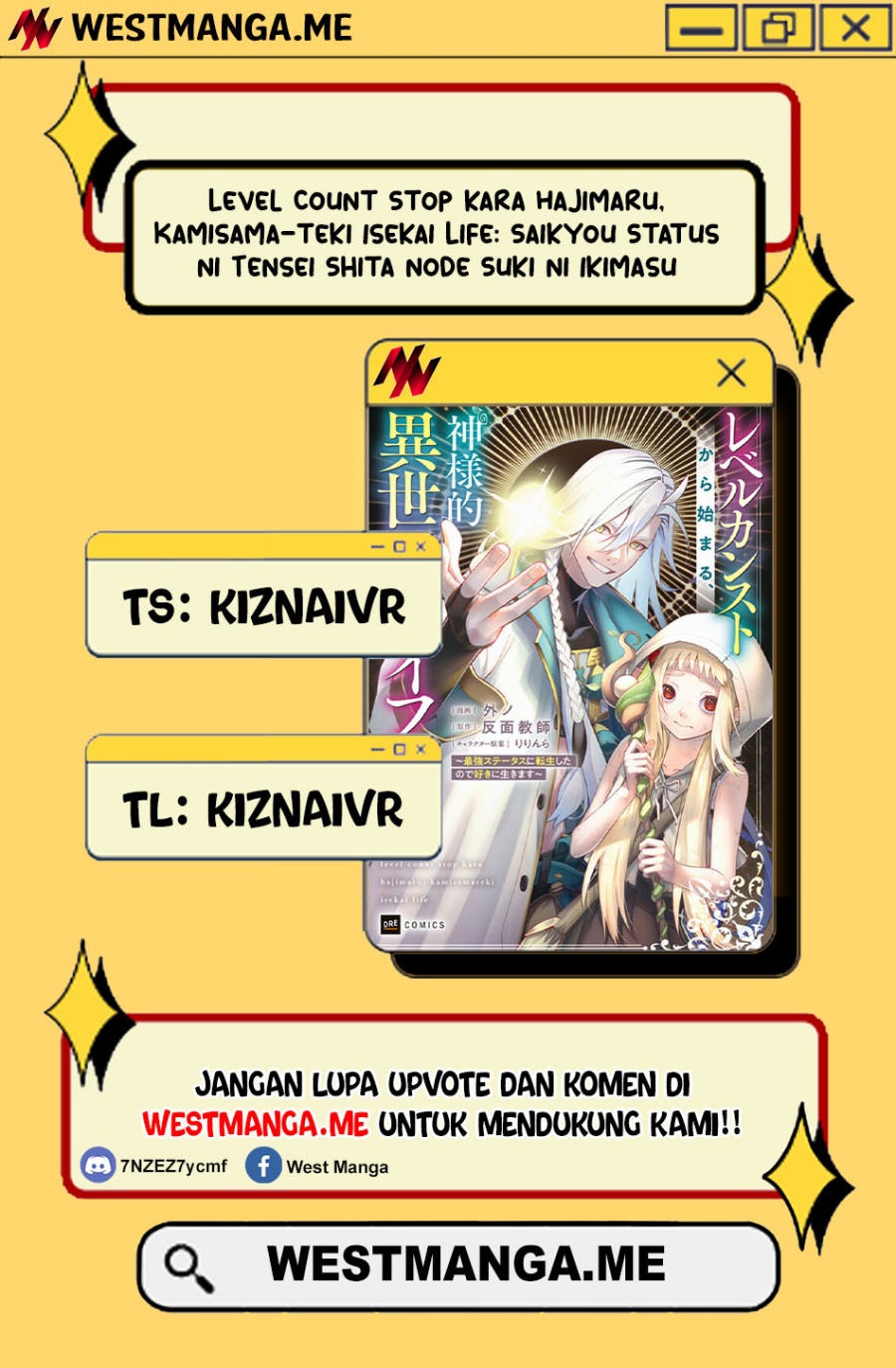 Level Count Stop kara Hajimaru, Kamisama-teki Isekai Life: Saikyou Status ni Tensei Shita node Suki ni Ikimasu Chapter 01 Gambar 1