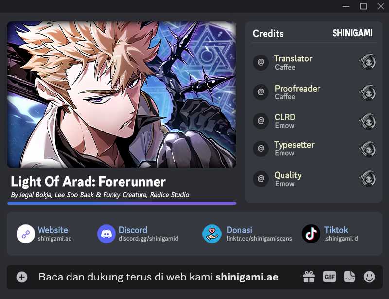 Light Of Arad: Forerunner Chapter 15 Gambar 1