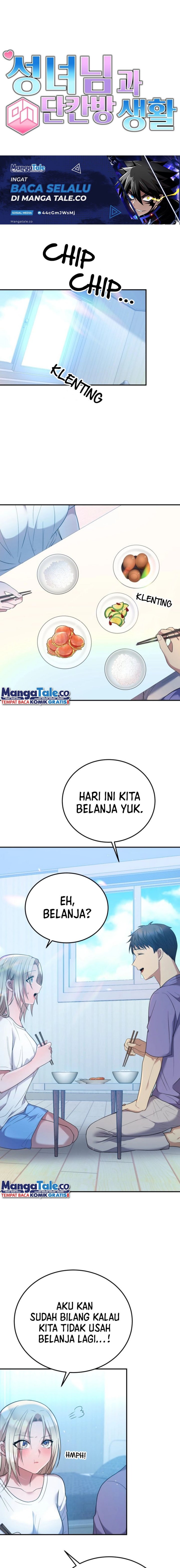 Living in a Studio Condo With the Saintess Chapter 06 Gambar 2
