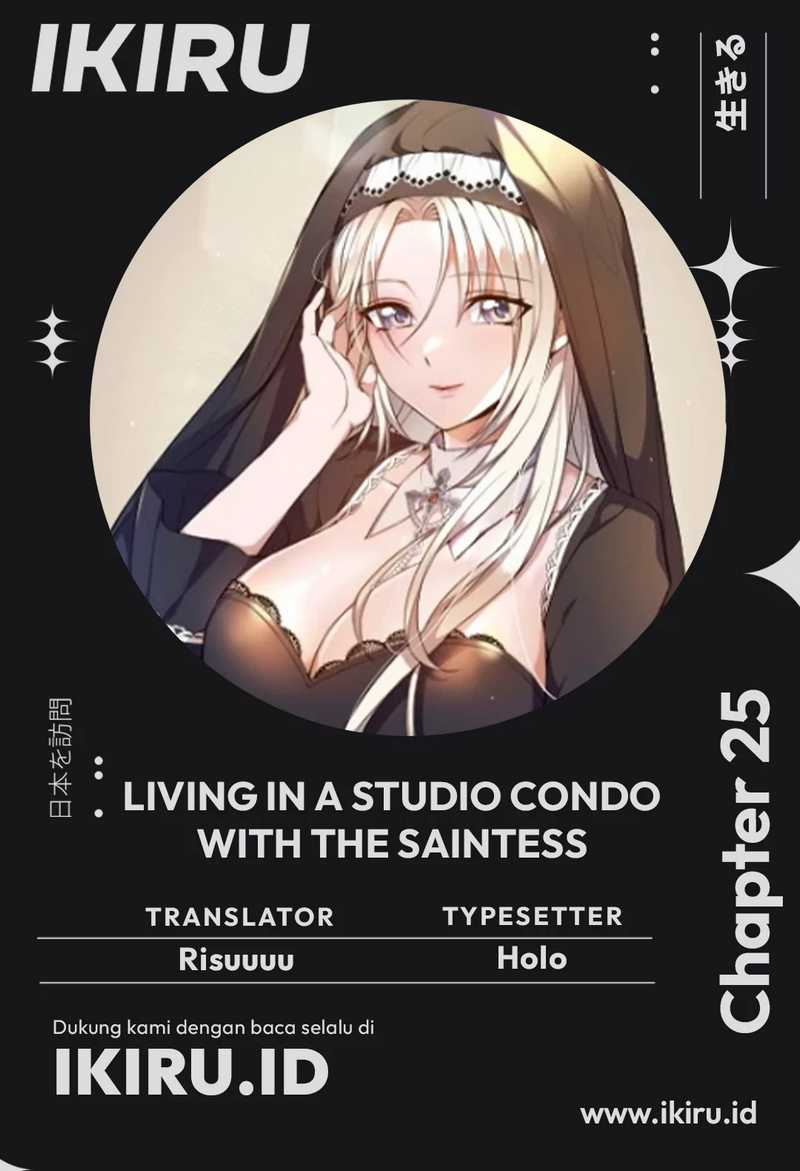 Living in a Studio Condo With the Saintess Chapter 25 Gambar 1