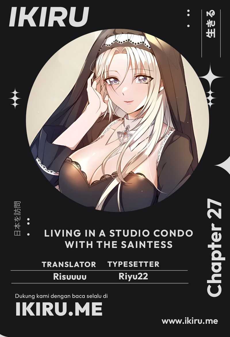 Living in a Studio Condo With the Saintess Chapter 27 Gambar 1