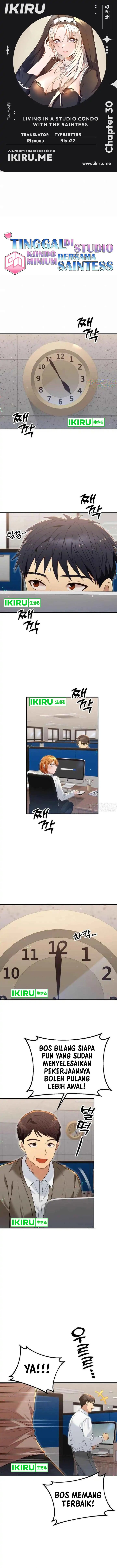 Living in a Studio Condo With the Saintess Chapter 30 Gambar 1