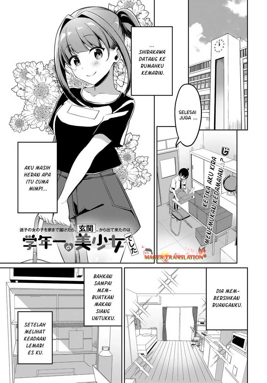 Maigo no Onnanoko o Ie Made Todoketara, Genkan kara Detekita no wa Gakunen Ichi no Bishoujo deshita Chapter 05 Gambar 2