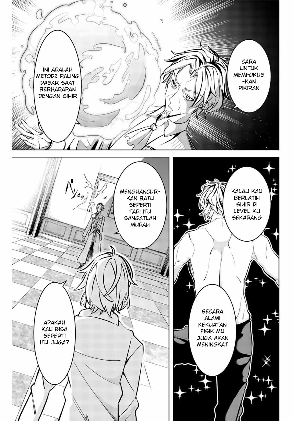 Majutsu Guild Sousui ~Umarekawatte Imasara Yarinaosu Nidome no Gakuin Seikatsu~ Chapter 04 Gambar 16
