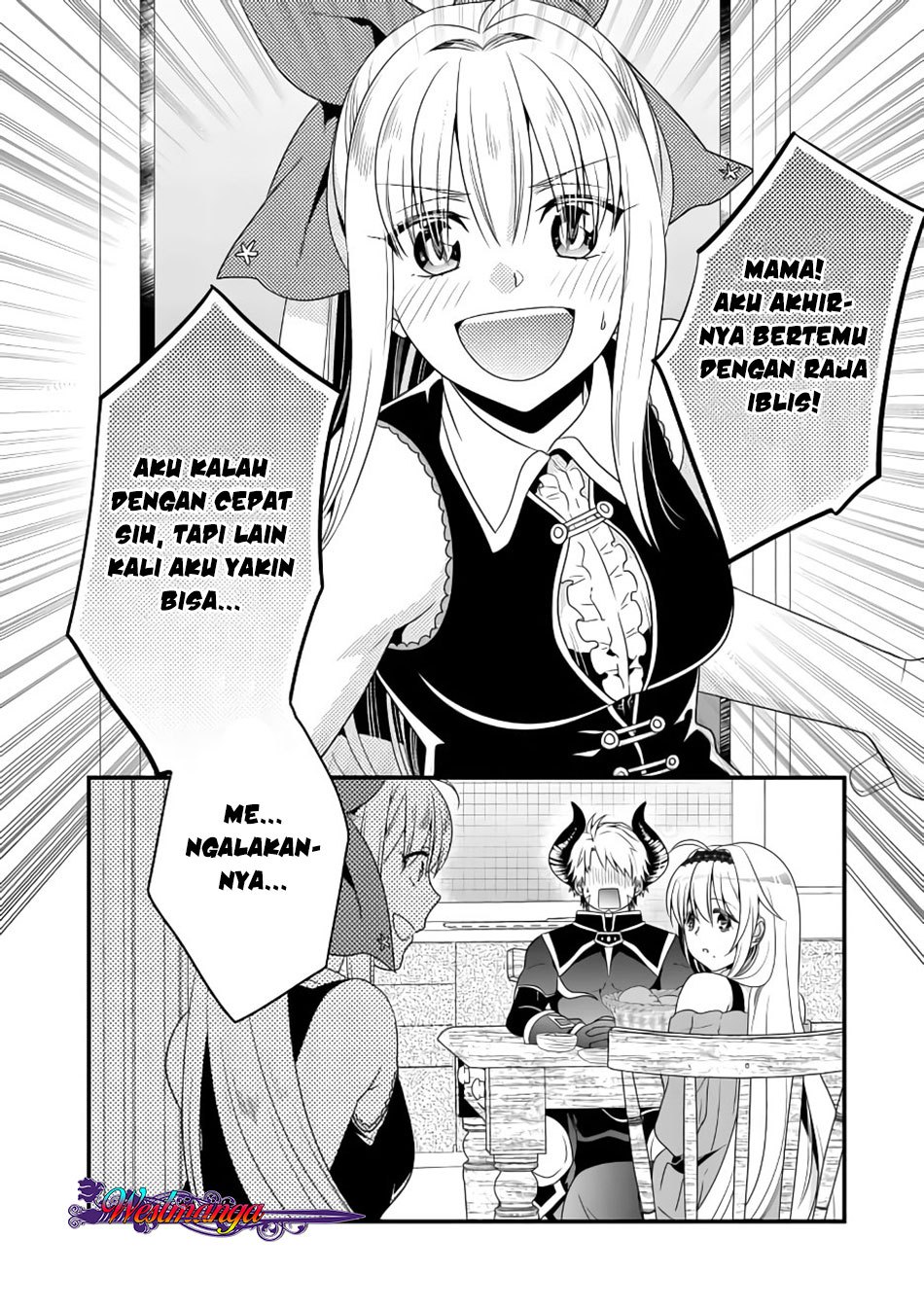 Maou desu Onna Yuusha no Hahaoya to Saikon Shita no de Onna Yuusha ga Giri no Musume ni Narimashita Chapter 02 Gambar 16