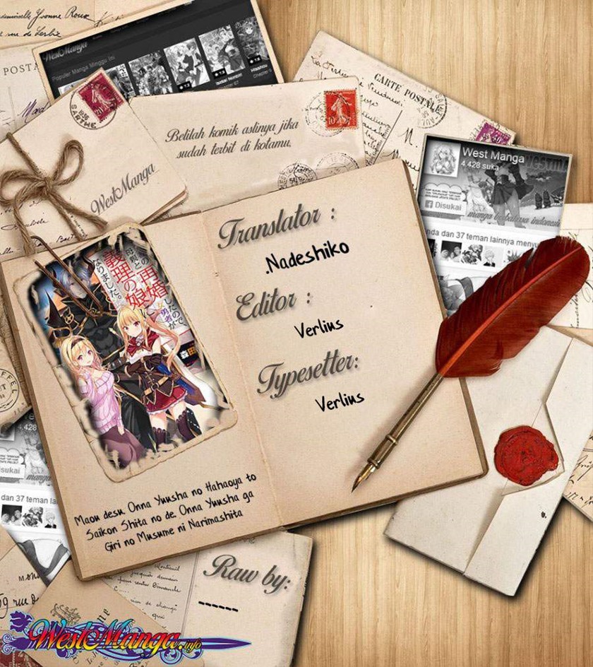 Maou desu Onna Yuusha no Hahaoya to Saikon Shita no de Onna Yuusha ga Giri no Musume ni Narimashita Chapter 53 END Gambar 1