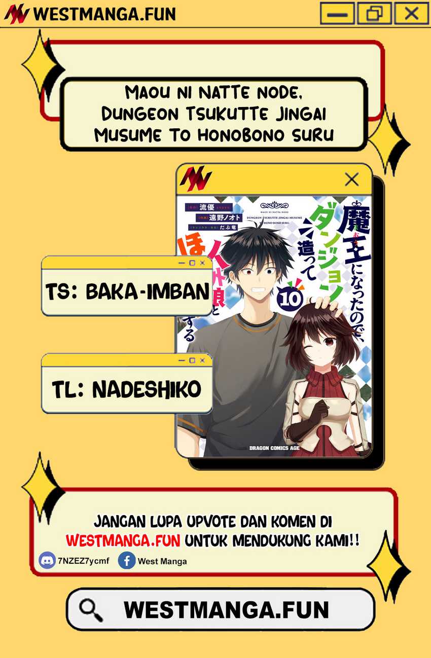 Maou ni Natte node – Dungeon Tsukutte Jingai Musume to Honobono suru Chapter 74.1 Gambar 3