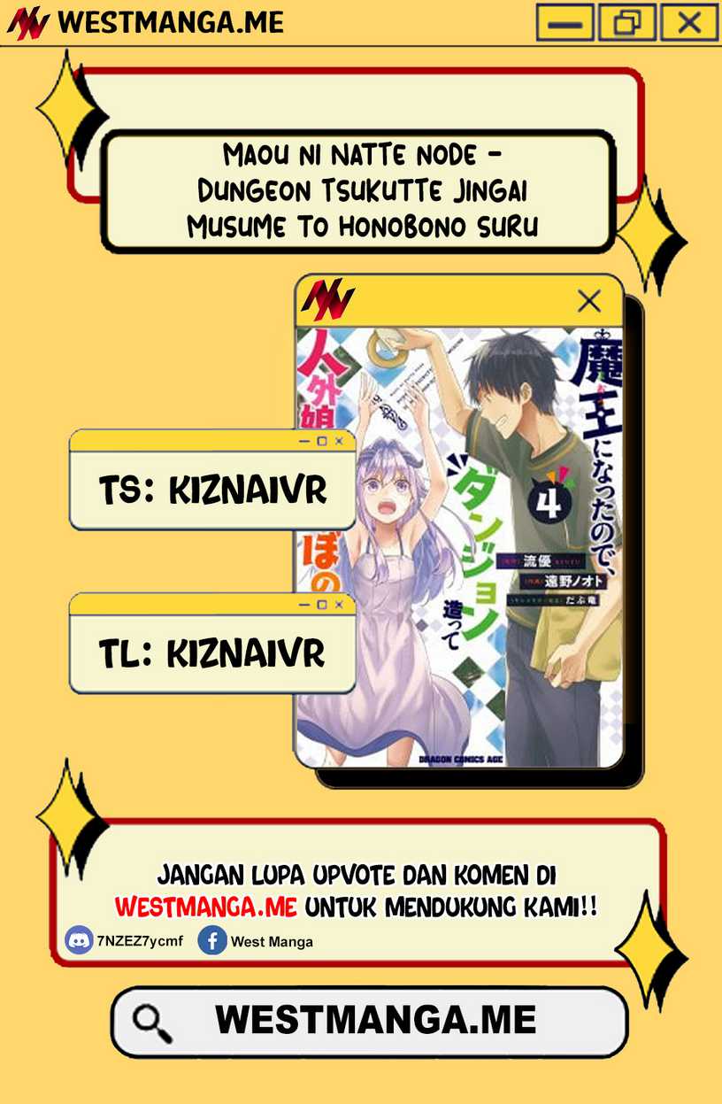 Maou ni Natte node – Dungeon Tsukutte Jingai Musume to Honobono suru Chapter 82.1 Gambar 1
