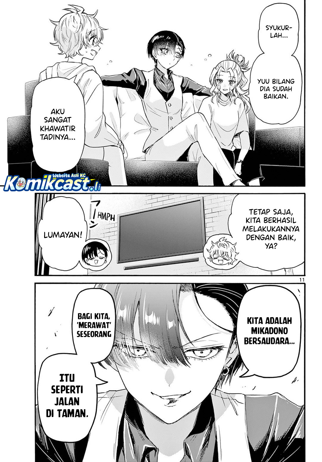 Mikadono Sanshimai wa Angai, Choroi Chapter 74 Gambar 12