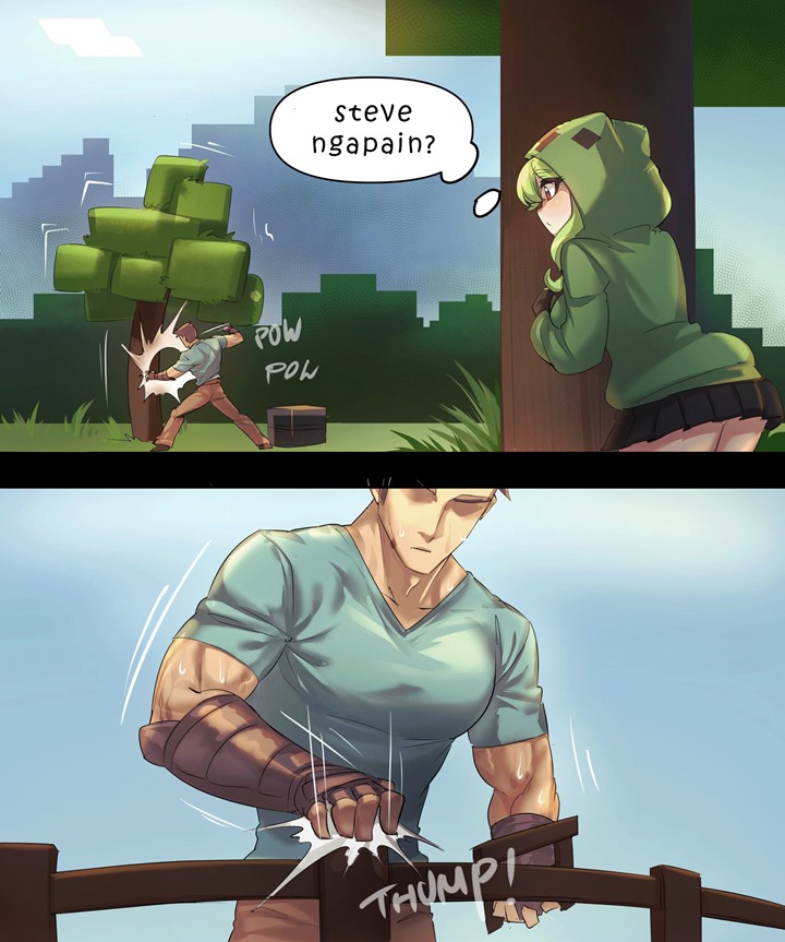 Minecraft Waifu Chapter 14 Fix Gambar 2