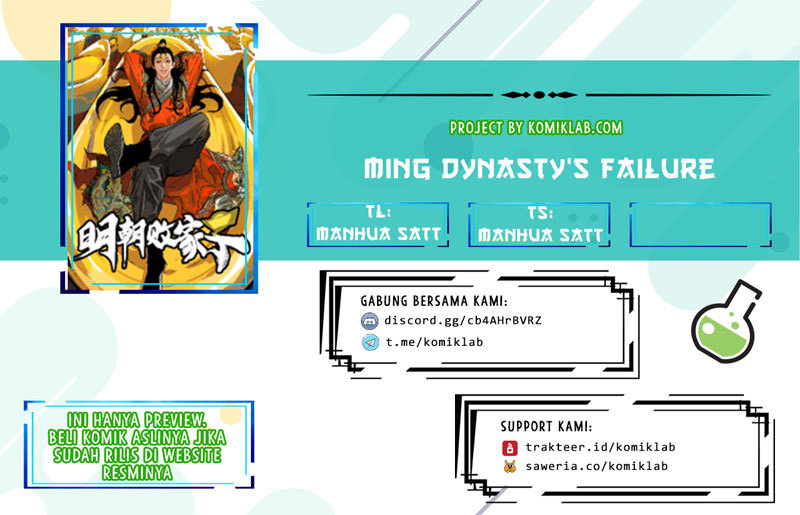Ming Dynasty’s Failure Chapter 01 Gambar 1