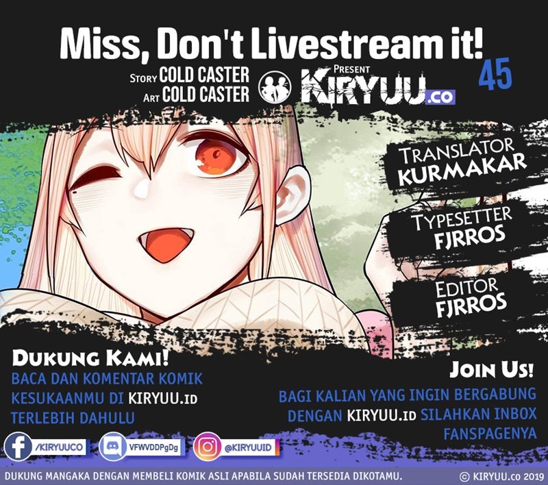 Miss, don’t livestream it! Chapter 45 Gambar 1
