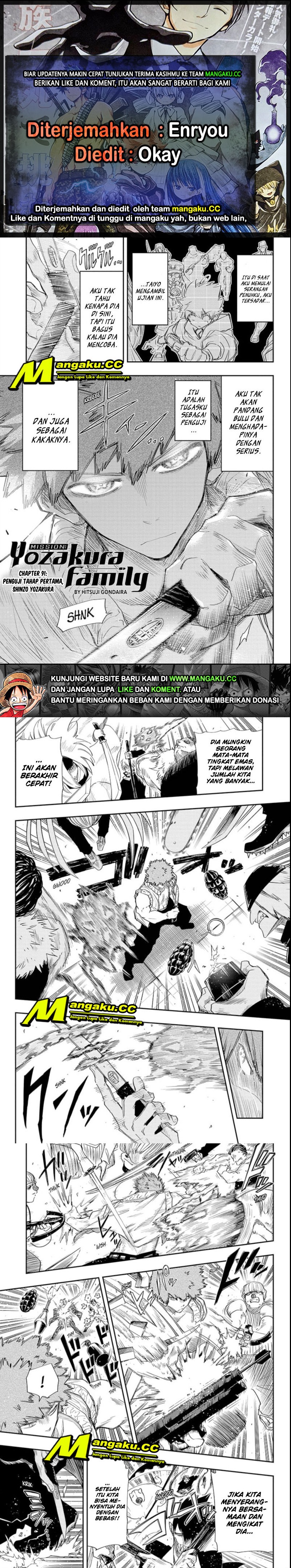 Mission: Yozakura Family Chapter 91 Gambar 1