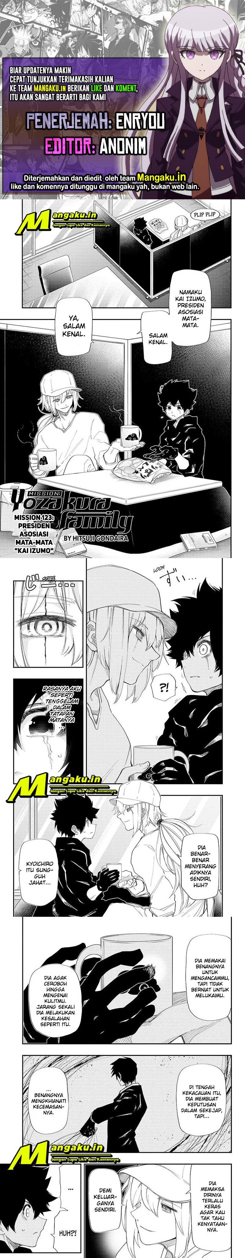 Mission: Yozakura Family Chapter 123 Gambar 1