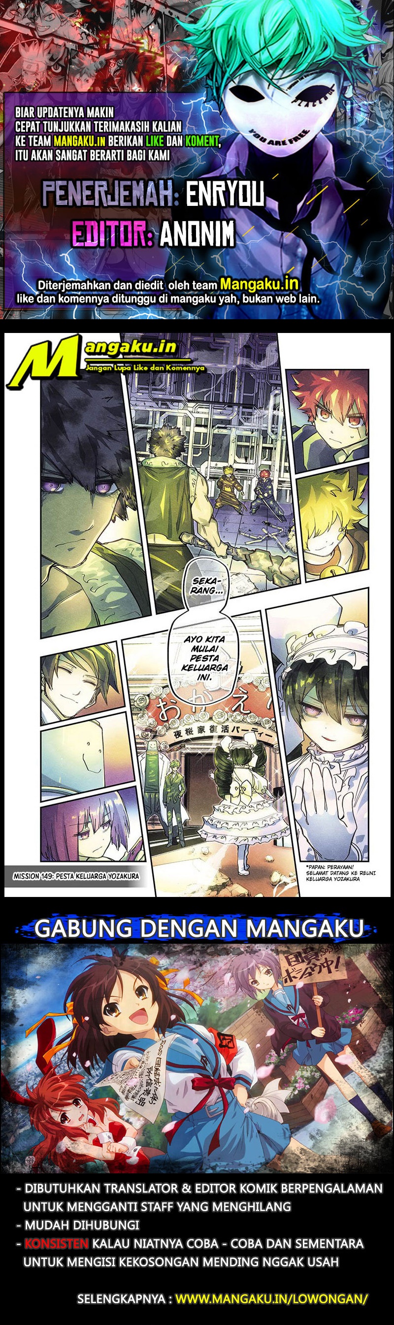 Mission: Yozakura Family Chapter 149 Gambar 1