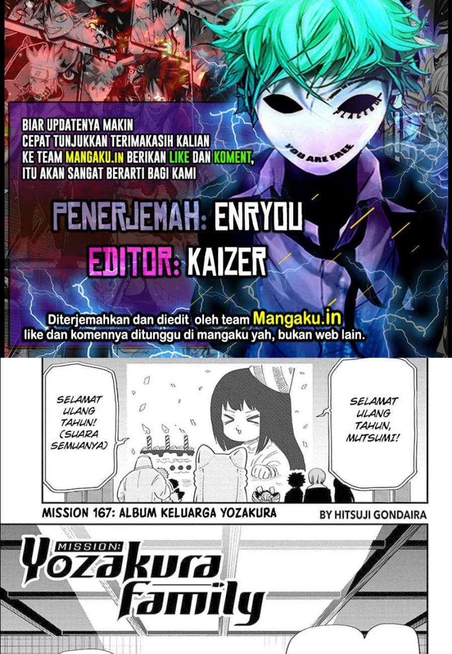 Mission: Yozakura Family Chapter 167 Gambar 1