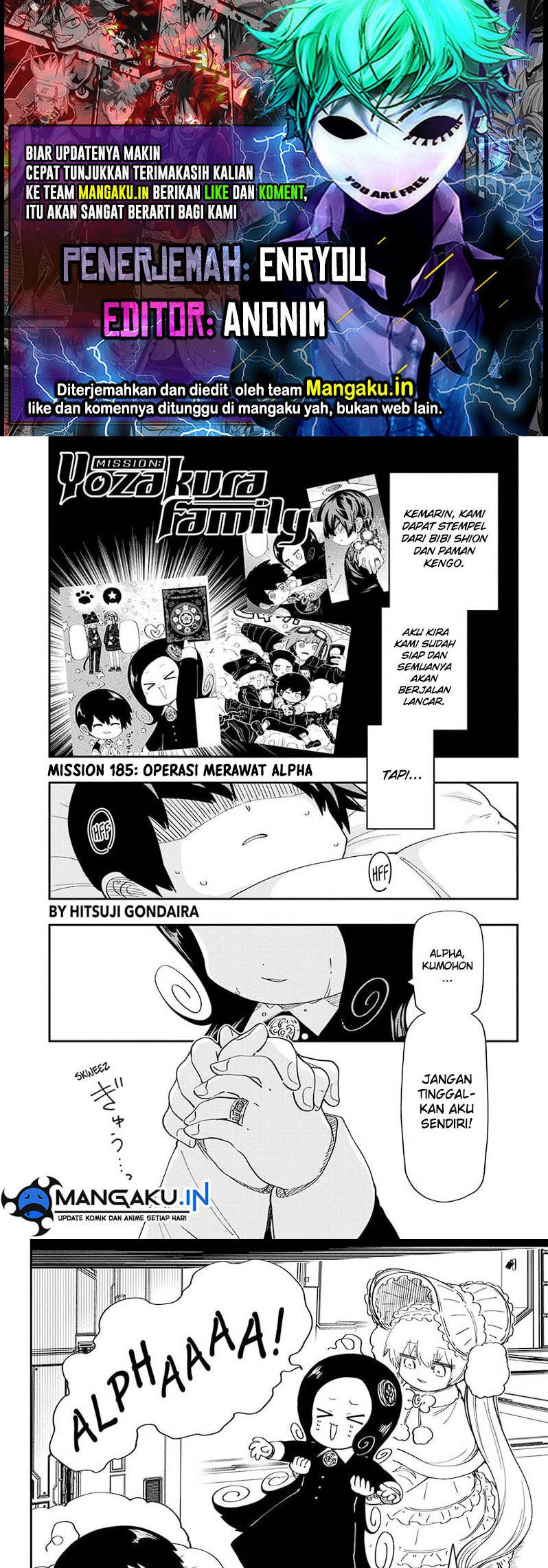 Mission: Yozakura Family Chapter 185 Gambar 1