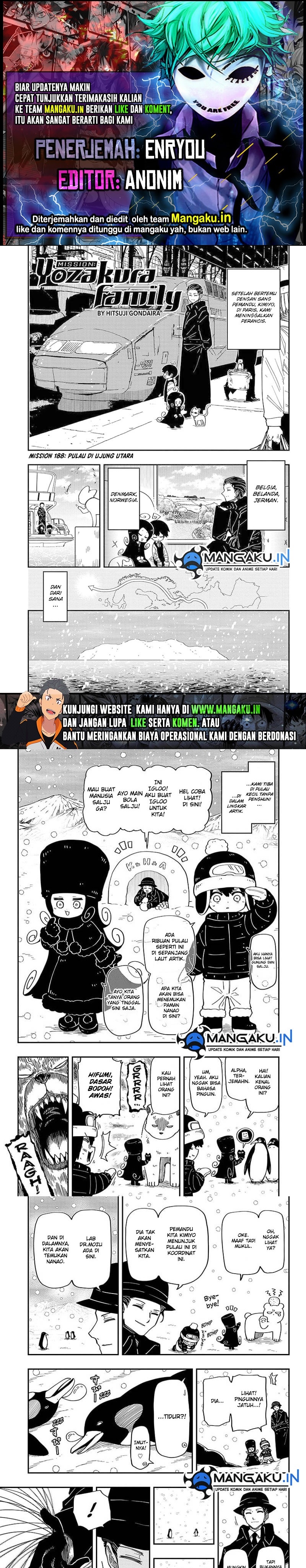 Mission: Yozakura Family Chapter 188 Gambar 1