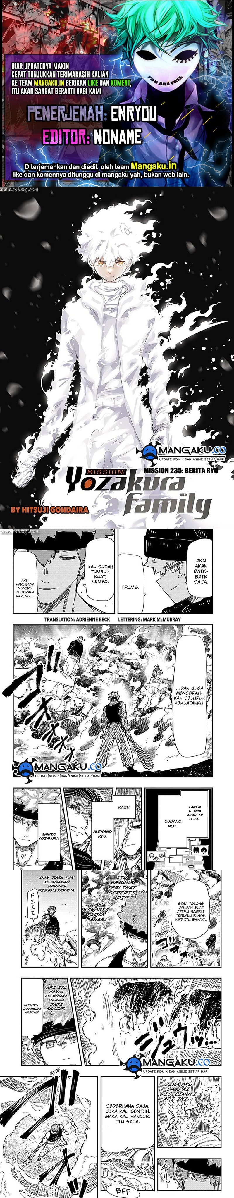 Mission: Yozakura Family Chapter 235 Gambar 1