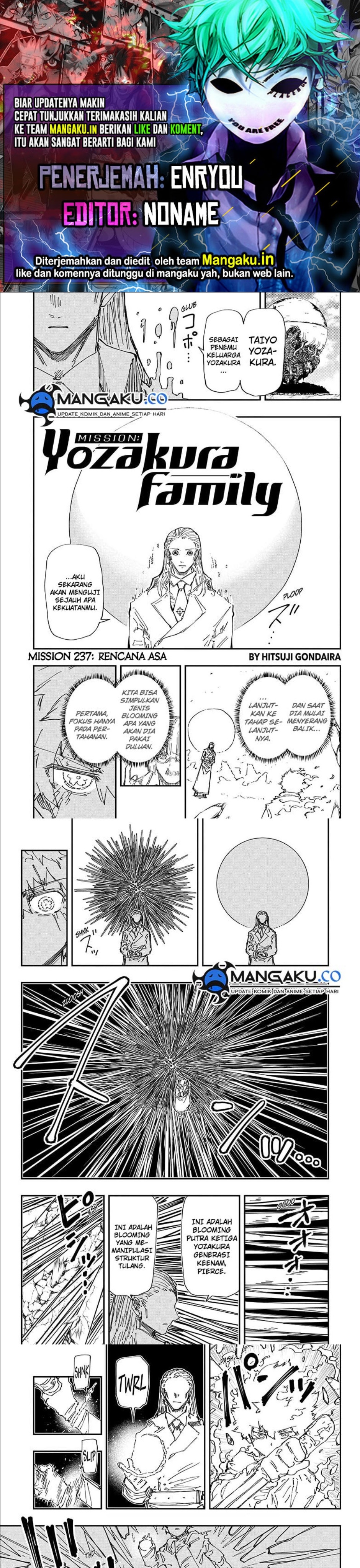 Mission: Yozakura Family Chapter 237 Gambar 1