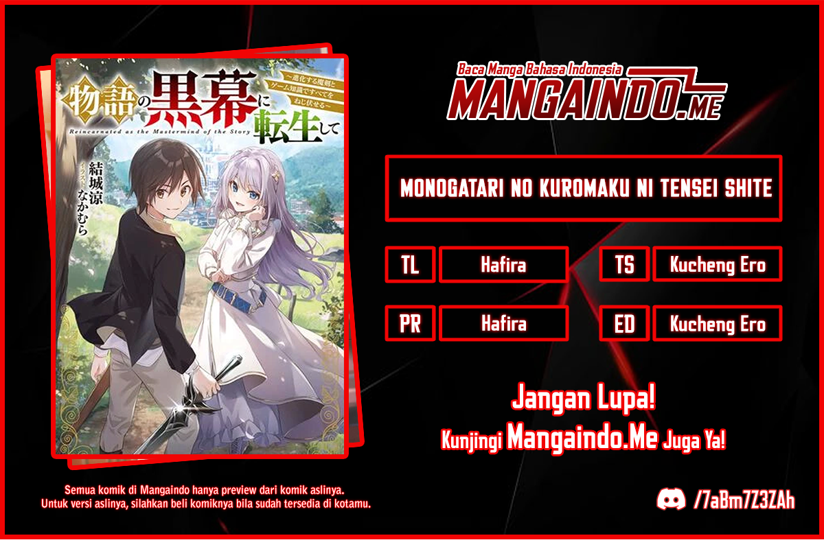 Monogatari no Kuromaku ni Tensei shite Chapter 04 Gambar 1