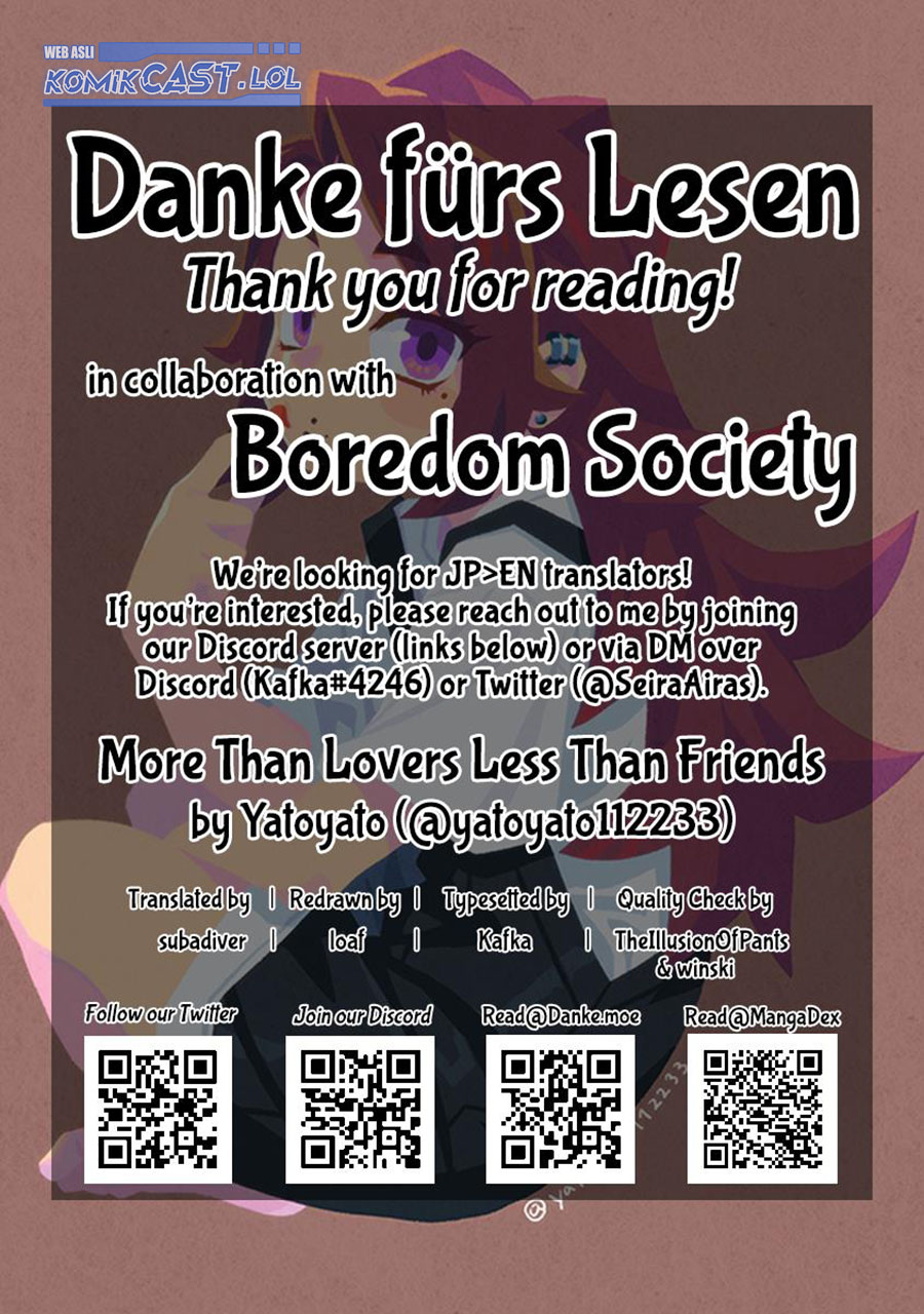 More Than Lovers Less Than Friends Chapter 26.5 Gambar 5
