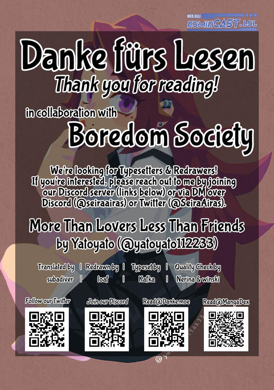 More Than Lovers Less Than Friends Chapter 32 Gambar 17