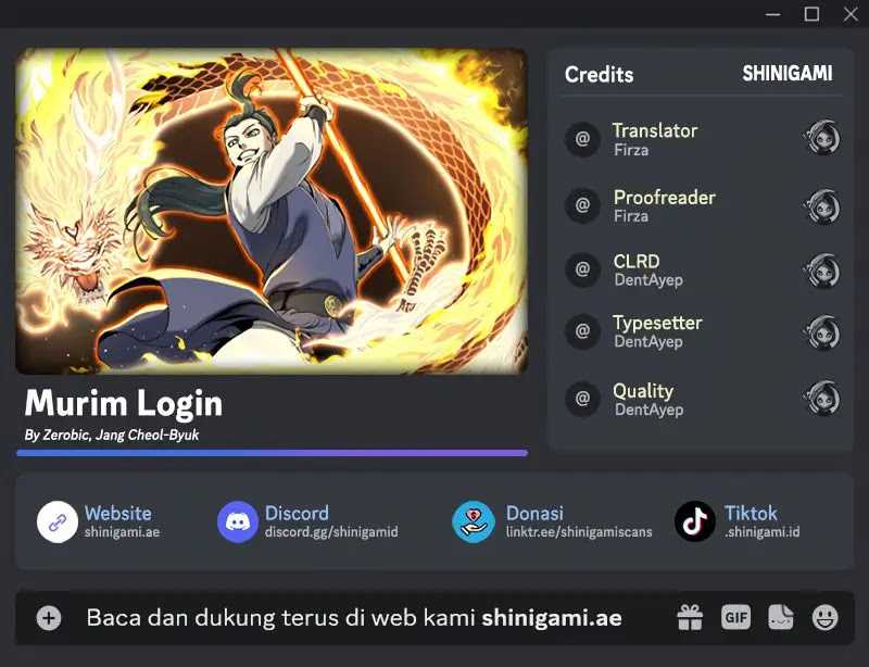 Murim Login Chapter 195 Gambar 1