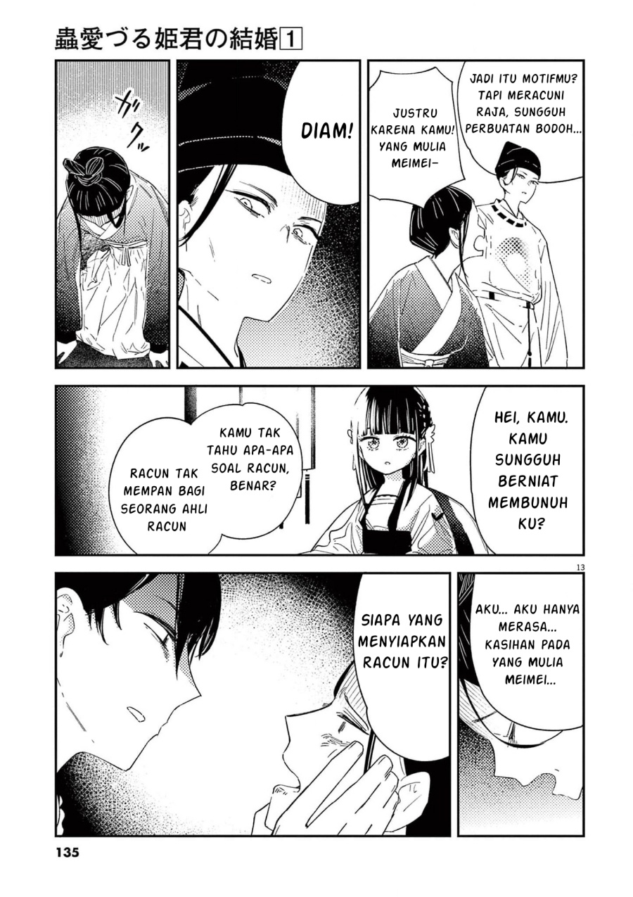 Mushi Mezuru Himegimi no Kekkon Chapter 05 Gambar 14