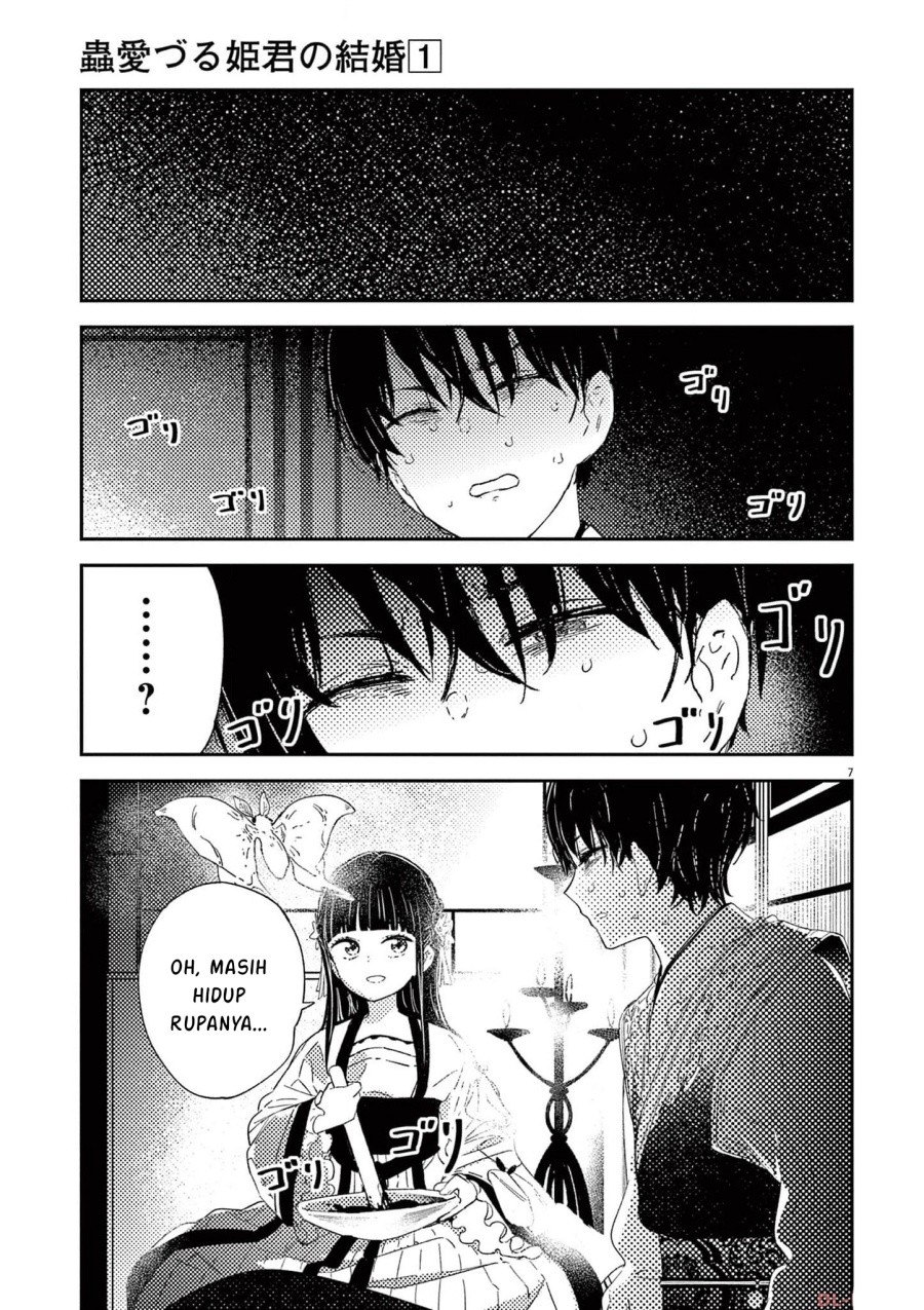 Mushi Mezuru Himegimi no Kekkon Chapter 06 Gambar 8