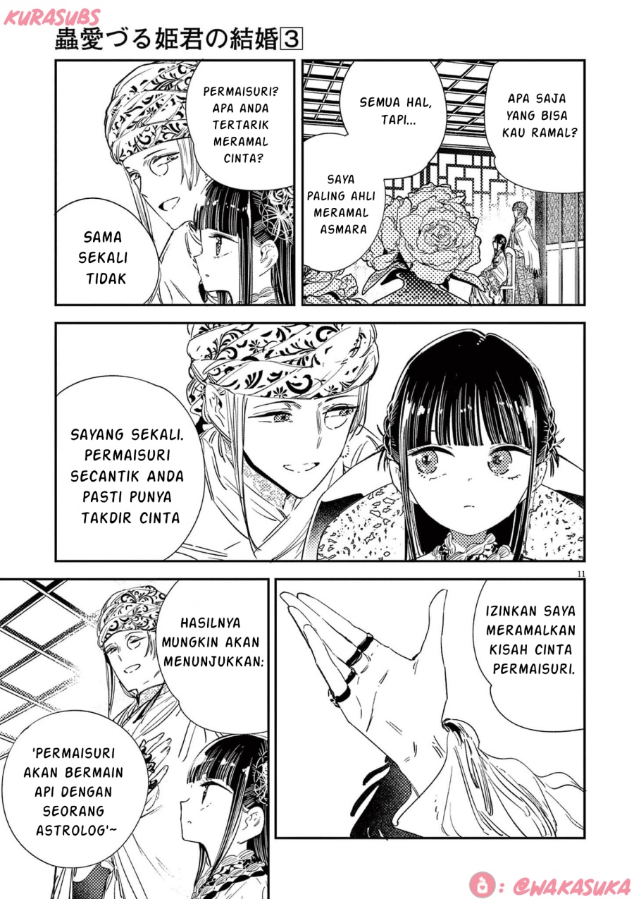 Mushi Mezuru Himegimi no Kekkon Chapter 23 Gambar 11
