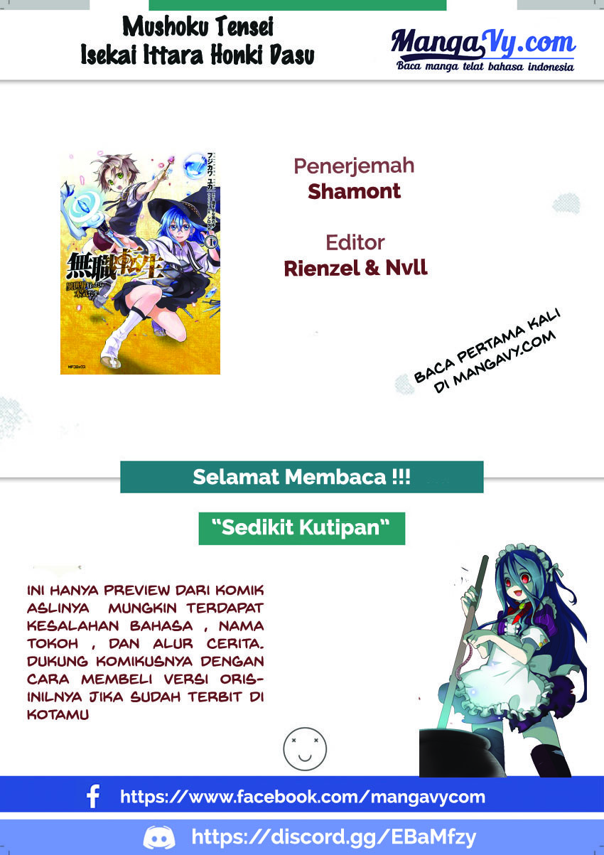 Mushoku Tensei: Isekai Ittara Honki Dasu Chapter 38 Gambar 1