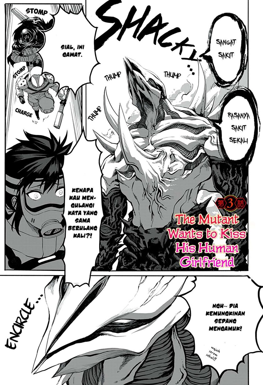 Mutant wa Ningen no Kanojo to Kisu ga Shitai Chapter 03 Gambar 3