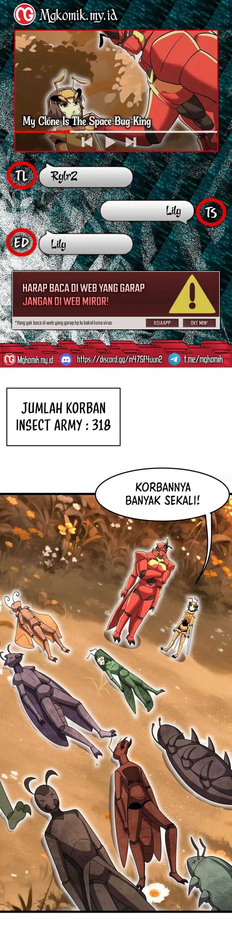 My Clone is the Space Bug King Chapter 26 Gambar 1