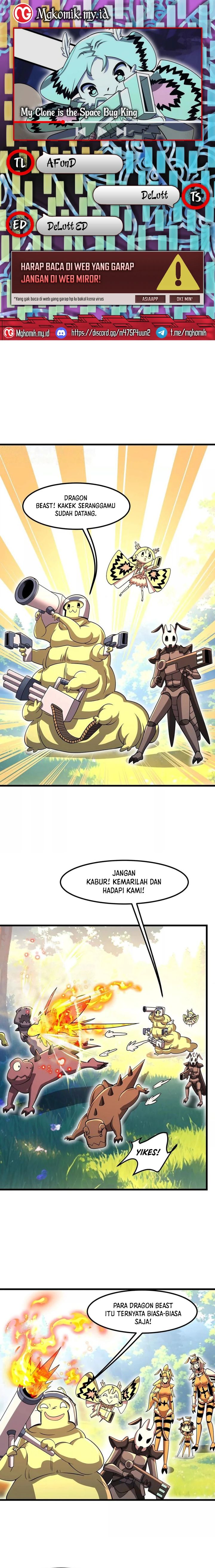 My Clone is the Space Bug King Chapter 36 Gambar 1
