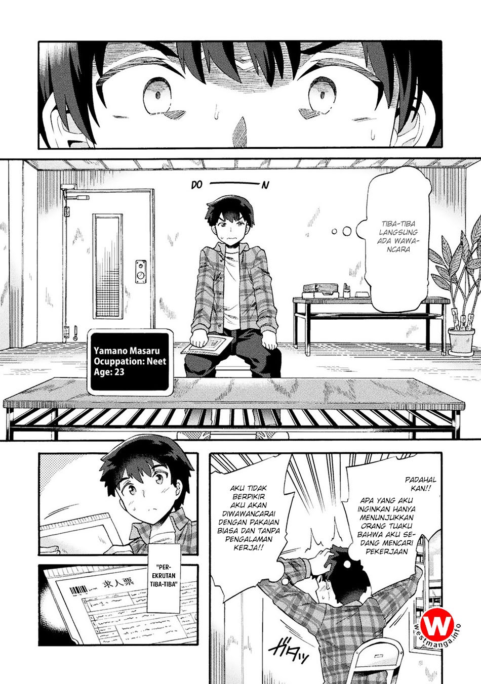 NEET dakedo Hello Work ni Ittara Isekai ni Tsuretekareta Chapter 01 Gambar 4
